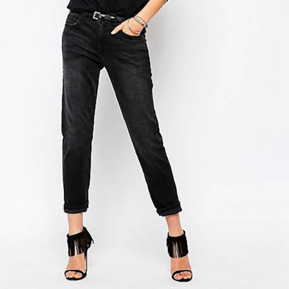 🇺🇸 CURRENT/ELLIOTT The Fling Slim Boyfriend Jean Size 25 - Picture 2 of 16